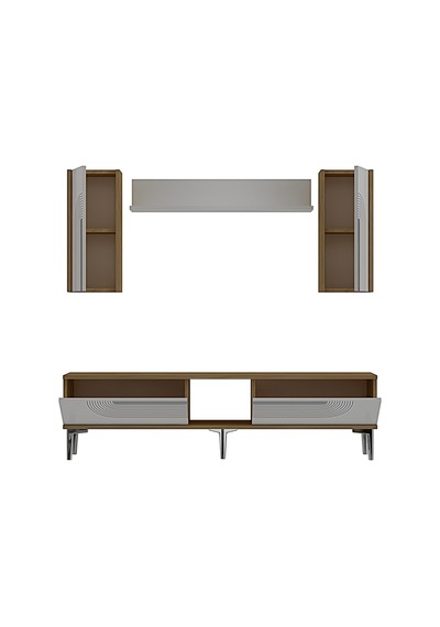 Tvr1502dbs Meyra Tv Ünitesi Takımı Safirmeşe-beyaz-silver 150cm
