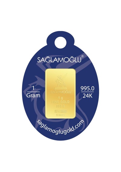 1 Gram Külçe Altın 24 Ayar Has Altın Sertifikalı Seri Numaralı