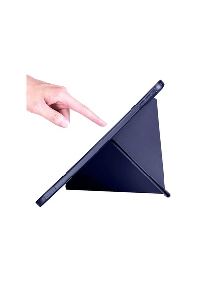 Apple İpad 2025 10.9 10.nesil A16 Kılıf Kalemlikli Mars Tablet Kılıfı - Lacivert