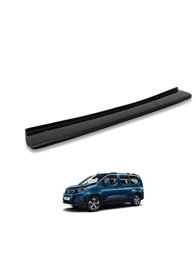 Rifter - Doblo - Proace - Berlingo - Combo Arka Tampon Eşiği Koruma Akrilik Abs Parlak Siyah