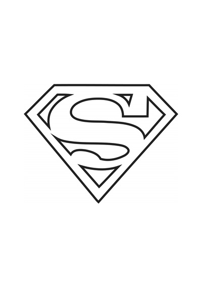 Reflektif Superman Simgesi Etiket