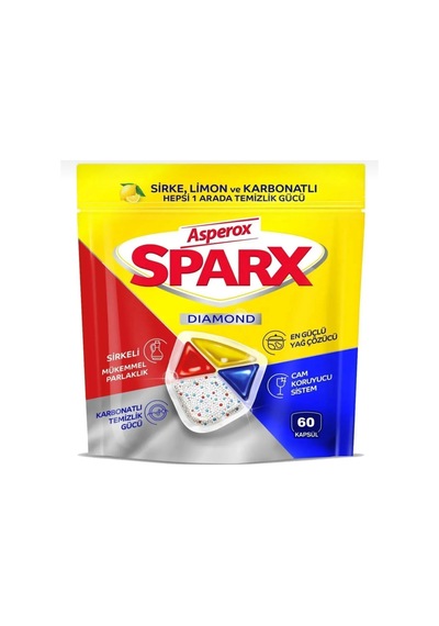 Sparx Bulaşık Tableti 180 Li Dev Ekonomik Fırsat 3 60