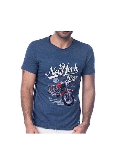 Scorp Graphics New York Rider Baskılı Erkek Tişört