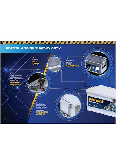 Inci Akü 12V 180 Ah Amper Formul A Taurus