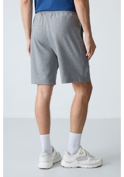 Air Jones Tommy Life Gri Melanj Pamuklu Kalın Yumuşak Dokulu Standart Fit Basic Erkek Şort - 81278 GRI MELANJ Air Jones Tommy Life Gri Melanj Pamuklu Kalın Yumuşak Dokulu Standart Fit Basic Erkek Şort - 81278 GRI MELANJ