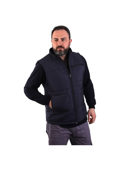 Eser - Polarlı Mikro Yelek - Lacivert