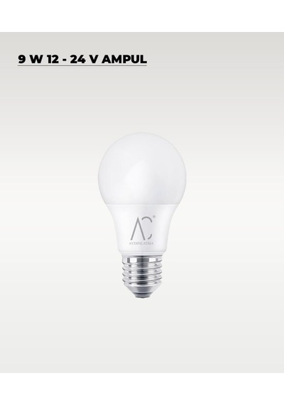 Ac Aydınlatma 9w 12-24v Ampul 6500k - Beyaz Işık - E-27 Duy Diğer