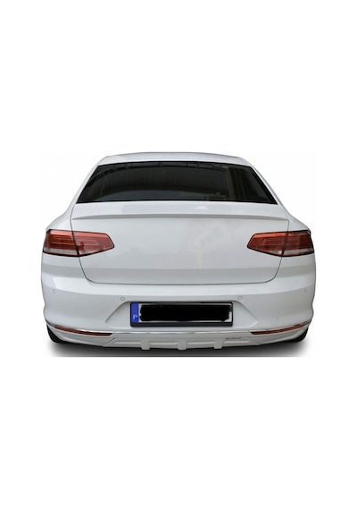 Volkswagen Passat B8 Geniş Spoiler Boyalı Beyaz Bagaj Üstü Spoiler Arka Üst Spoiler