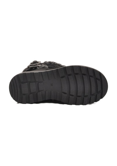 Cool Siyah İçi Polarlı Kaymaz Kız Çocuk Bot Buckle F Siyah