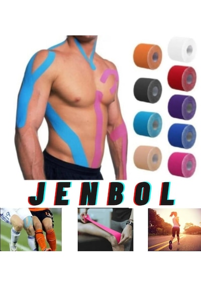 Jenbol Kinesiology Tape  Bandı 5 Cm X 5 M - Pembe