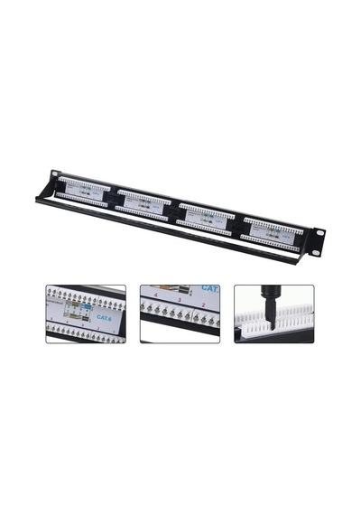 Herz Cat6 Patch Panel Full 24 Port Utp