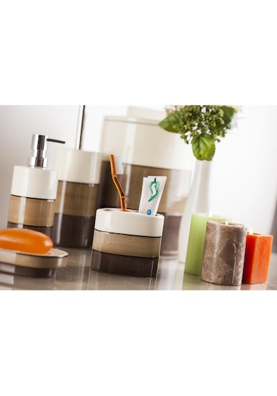 Primanova Ginza Banyo Seti 5 Parça D-S19120 Kahverengi