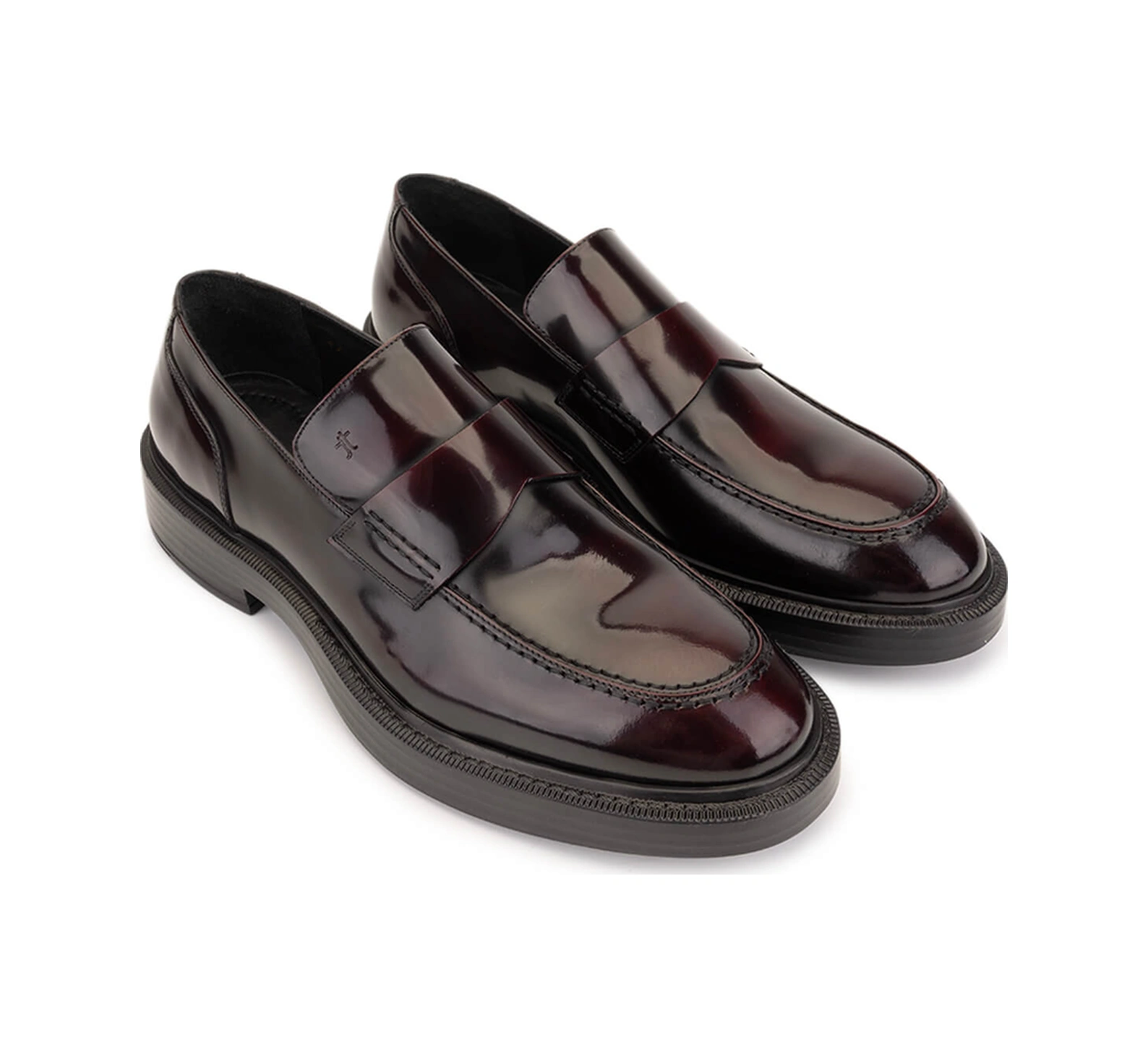 Tamer Tanca Erkek Hakiki Deri Bordo Loafer Ayakkabı 987 281 Erk Ayk Sk25-26 Bordo Acma Bordo