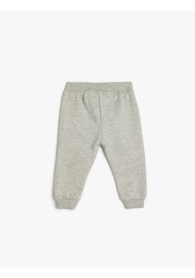 Koton Beli Bağlamalı Pamuk Karışımlı Basic Jogger Eşofman Altı Gri 5smb40034tk Gri