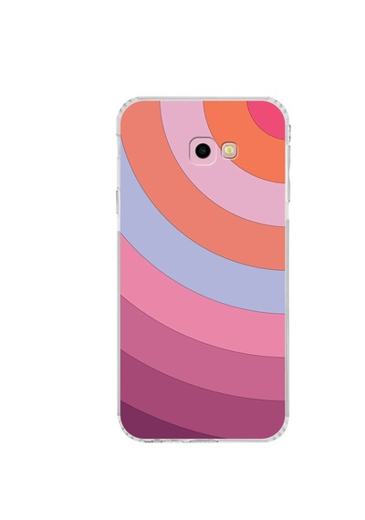 Samsung Galaxy Uyumlu J4 Plus Kamera Korumalı Kapak Renk Cümbüşü Tasarımlı Şeffaf Kılıf