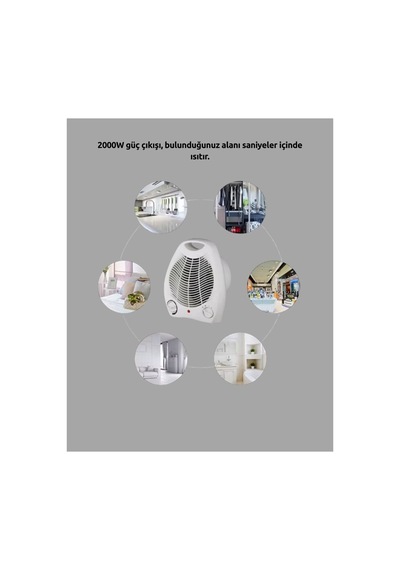 Mini Elektrikli Isıtıcı Taşınabilir Fanlı Isıtma Sistemi - Hs08375907-3651 Renkli