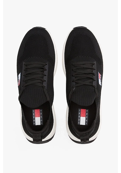Tommy Hilfiger Erkek Tjm Runner Knit Örgü Sneaker - Siyah Black