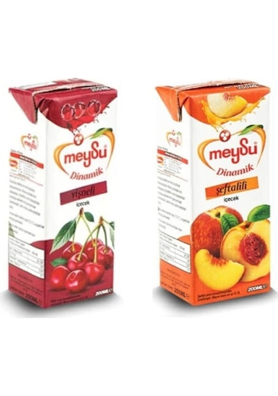 Meyveli İçecek 200 Ml X 54 Adet 27 Vişne + 27 Şeftali