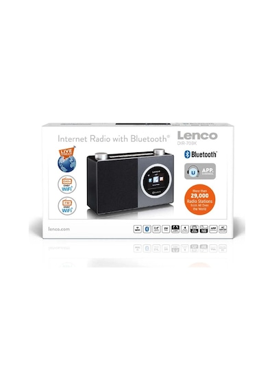 Lenco Dır-70bk - Renkli Ekranlı Ve Bluetooth Özellikli İnternet Radyosu - Siyah