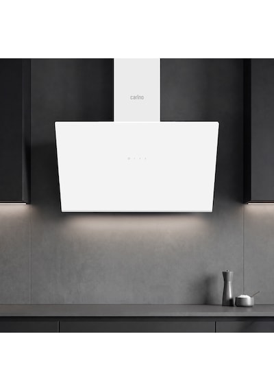 Carino 4 Fonksiyon Mekanik Beyaz Power Turbo 3'lü Cam Ocaklı Ankastre Set Fırın+Ocak+Davlumbaz