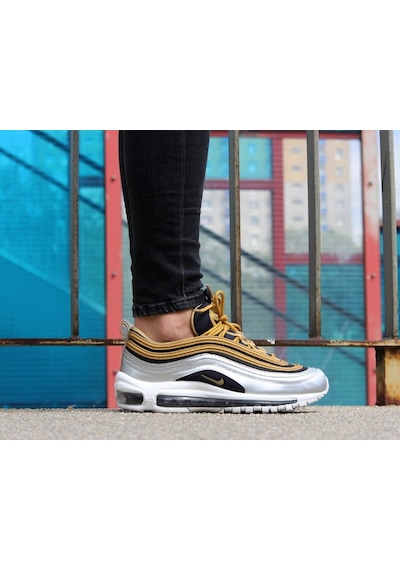 Nike Air Max 97 Sneaker Kadın Ayakkabı1 No Dar Kalıp Aq4137-700 Gümüş
