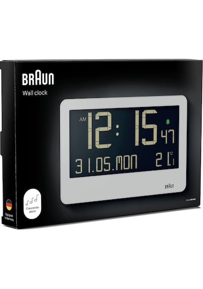 Braun Bc14w Beyaz Dijital Duvar Saati Brn.bc14w