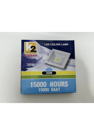 Global K2 Kdl-323 Cob Ledli Kare Tavan Lambası 30w 3200k