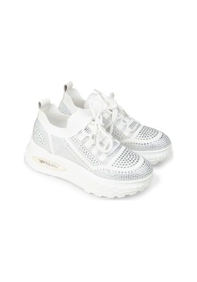 Deery Kadın Beyaz Taşlı Platform Sneaker - K0018zbyzc01 Beyaz