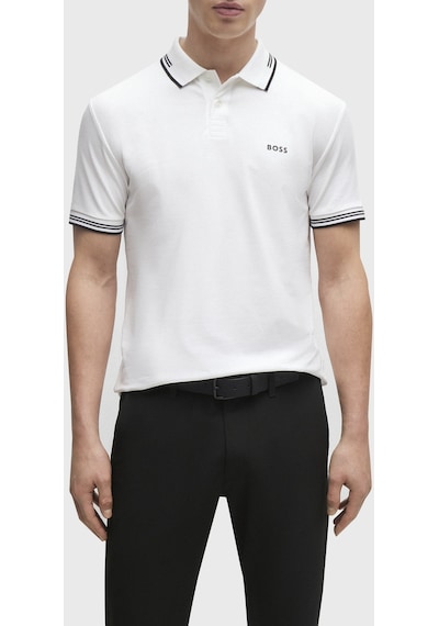 Boss Erkek Polo Yaka T Shirt 50506193 100 Beyaz