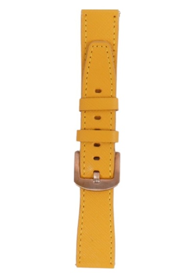 Fro Lw38-43 20 Mm Hakiki Deri Safiano Sarı Kordon Gold Toka