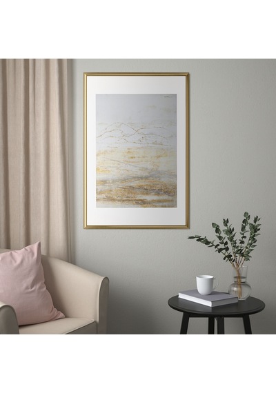 Ikea Sılverhojden Dekoratif Fotoğraf Çerçevesi 61 X 91 Cm Altın