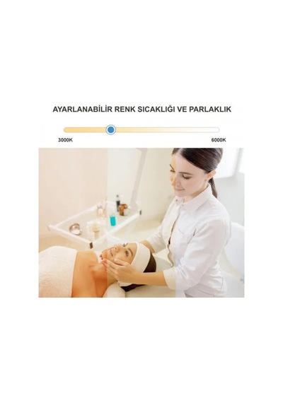 Ay Model 80 Watt Sedye Yanı Kalıcı Makyaj Dövme Işığı 28 İnch Mc-4356 Beyaz