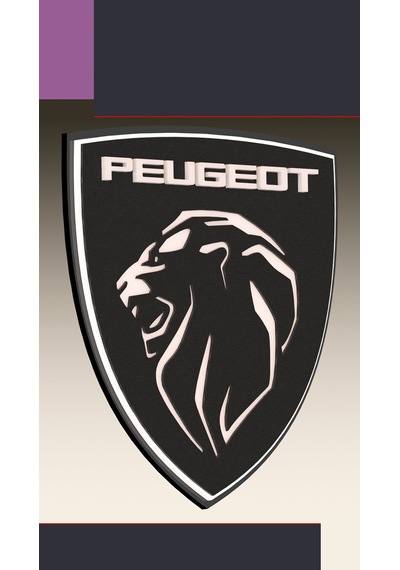 Peugeot Yeni Aslan 3d Kabartmalı 6 Cm Jant Göbeği Logo - Tüm Mode