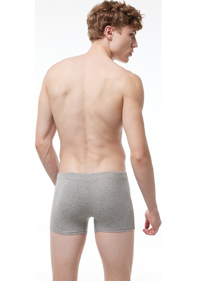 Malabadi Erkek 3'lü Gri Premium Collection Modal Boxer 3m251