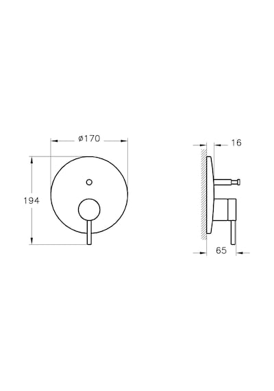 VitrA Origin A4262029 Ankastre Banyo Bataryası Soft Bakır (Minibox) Soft Bakır