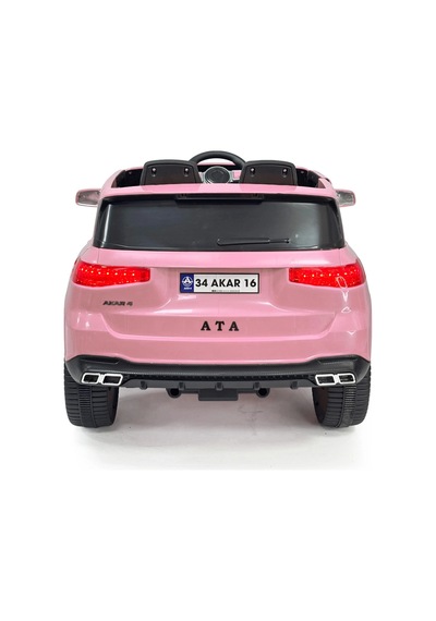 Ata Gt Pembe Uzaktan Kumandalı 4x2 12 Volt Akülü Araba - Rc Togg Akülü Araba Tog Akülü Araç Çok Renkli