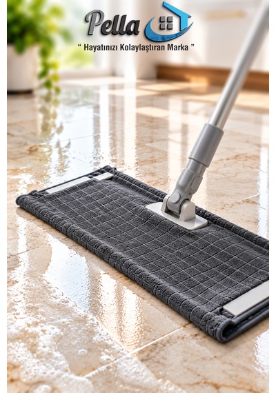 Premium Kareli Yer Bezi 50x70 Cm Büyük Boy Yüksek Emici 1 Adet Gri