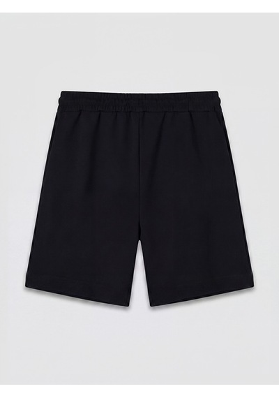 Lcw Comfort Siyah Beli Lastikli Soft Touch Kadın Şort