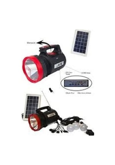 Gold Silver 345 Güneş Enerjili Solar Aydınlatma Radyolu Set