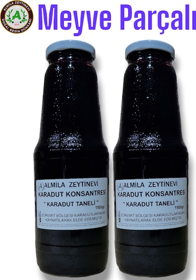 Almila Zeytinevi Meyve Parçacıklı Karadut Konsantresi 2 x 1500 G