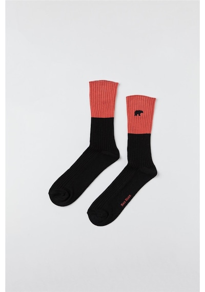 Bad Bear Duo Siyah Unisex Çorap Siyah