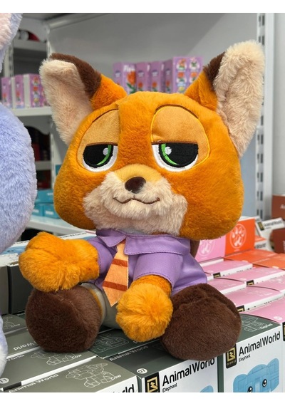 Zootopia Nick Wilde Karizmatik Tilki Pelüş Oyuncak - 30 Cm Uyku Arkadaşı Açık Kahverengi