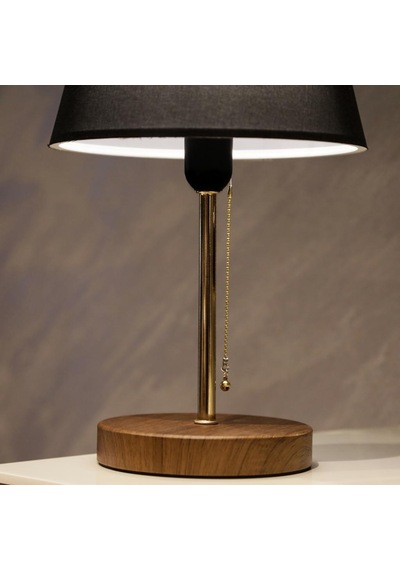 North Home Konik Kumaş Başlıklı Abajur Yatak Odası Gece Lambası Salon Aydınlatma Çok Renkli