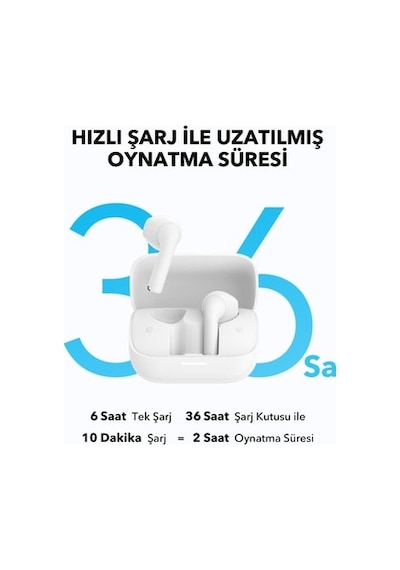 Kulak İçi Bluetooth Kulaklık, 36 Saat Çalma Süresi İle Uzun Süreli Kullanım