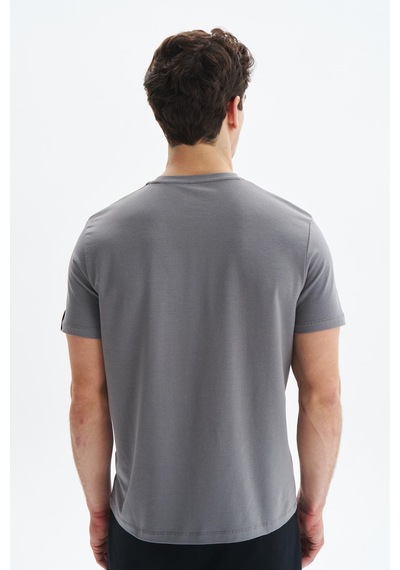 AR-MA Arma Erkek Regular Fit Yazı Baskılı Süprem Bisiklet Yaka Tişört Y29344472302 Gri