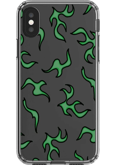 Apple Uyumlu iPhone Xs Max Şeffaf Kılıf Şeffaf Wallpaper 5 Tasarımlı