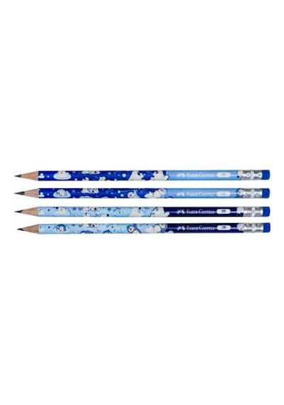 Faber Castell Arctic Friends Kurşun Kalem Silgili - 6 Adet Çok Renkli