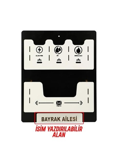 Hg2020-wht Ev Odunu Çiftlik Evi Ahşap Dekoratif Zarf Şekilli Masaüstü Mektup Tutucu Fatura Düzenleyici Saklama Kut
