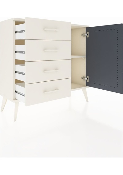 Arges Şifonyer Tek Raflı 4 Çekmeceli Tek Kapaklı 88x30x80 Aytaşı-antrasit/aytaşı Antrasit/aytaşı Arges Şifonyer Tek Raflı 4 Çekmeceli Tek Kapaklı 88x30x80 Aytaşı-antrasit/aytaşı Antrasit/aytaşı
