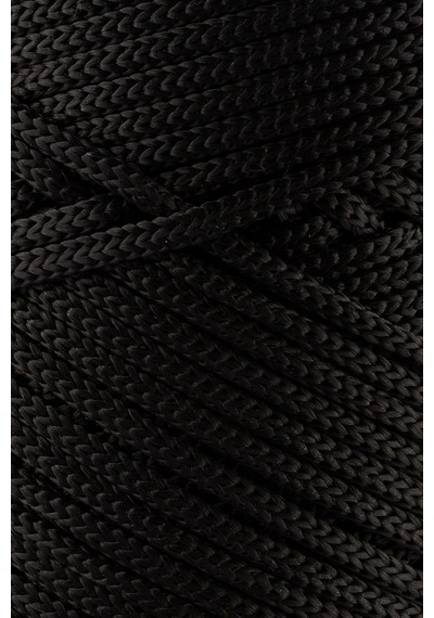 3 Mm - 250 Gr Polyester Makrome Ipi Siyah 120 M Polyester Makrome Ip Supla Ip Ve Çanta Ipliği
